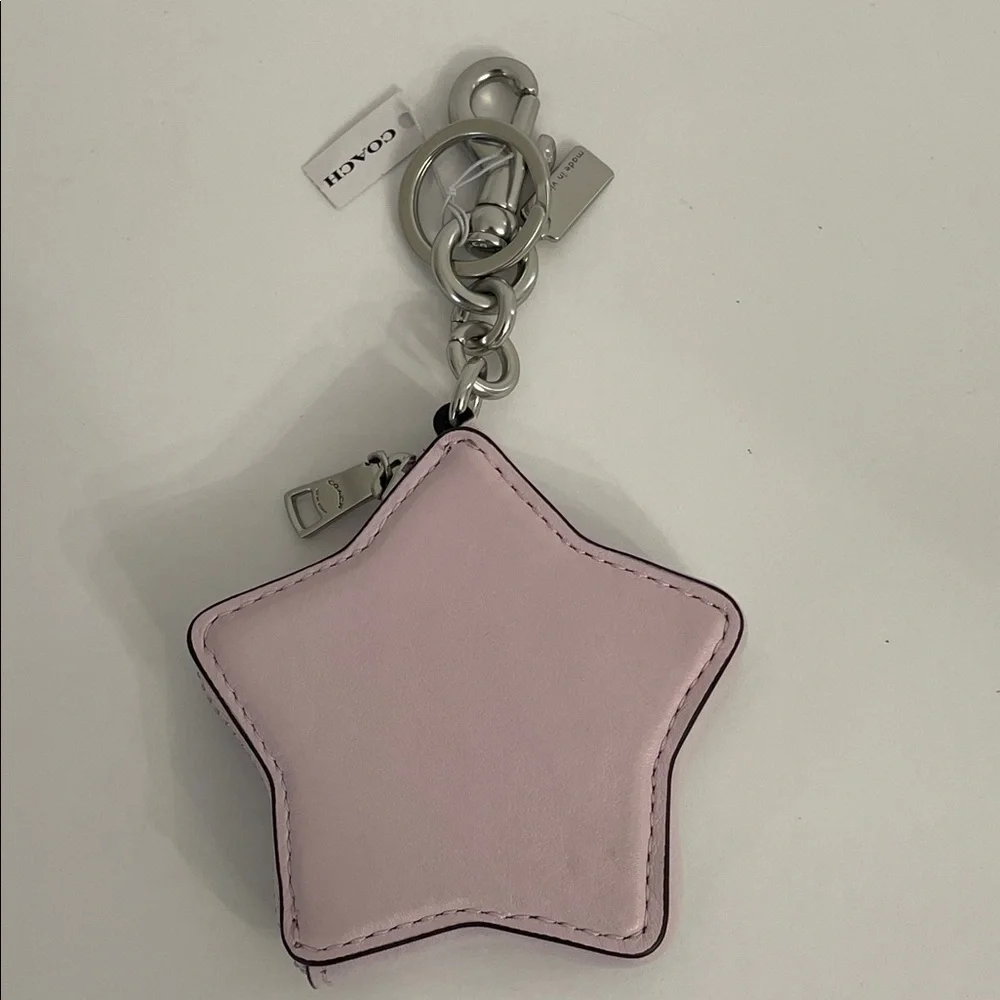 NWT Coach Star Bag Charm Coin Case Pouch Key Fob - Picture 4 of 11